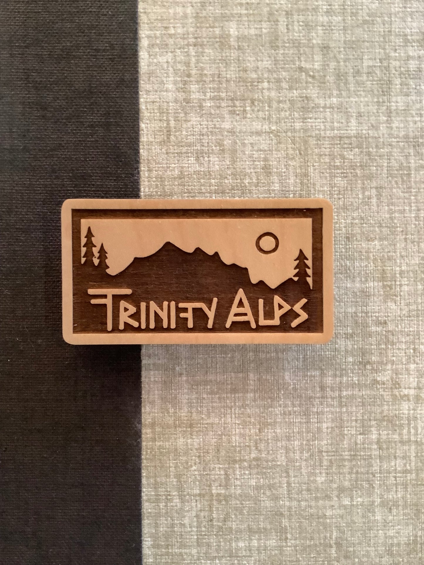 Trinity Alps Wooden Magnet