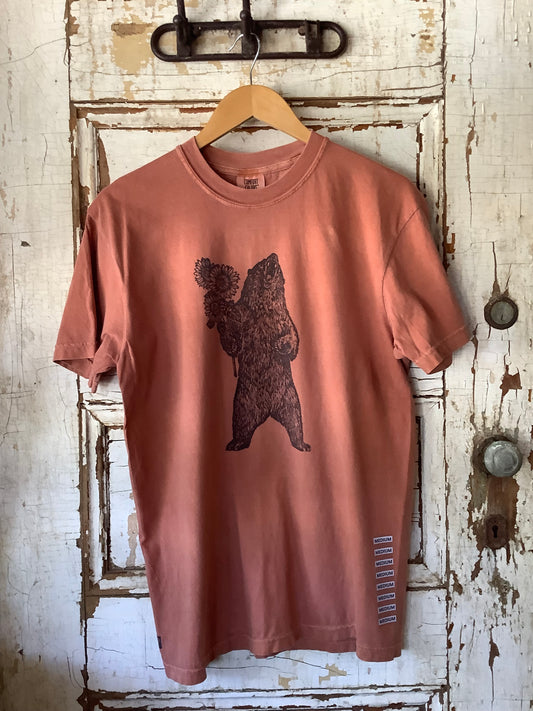 Sunflower Black Bear Desert Orange Unisex Tee